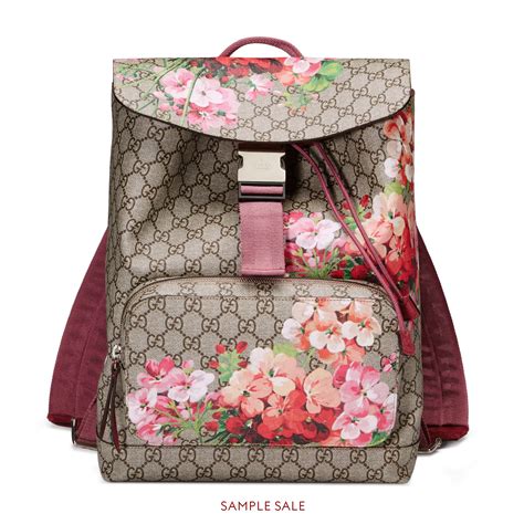 gucci blooms backpack blue|drawstring backpack gucci.